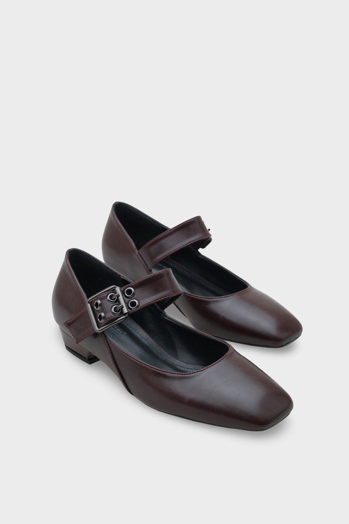 Darell Kısa Topuklu Küt Burunlu Bantlı Mary Jane Kadın Ayakkabı