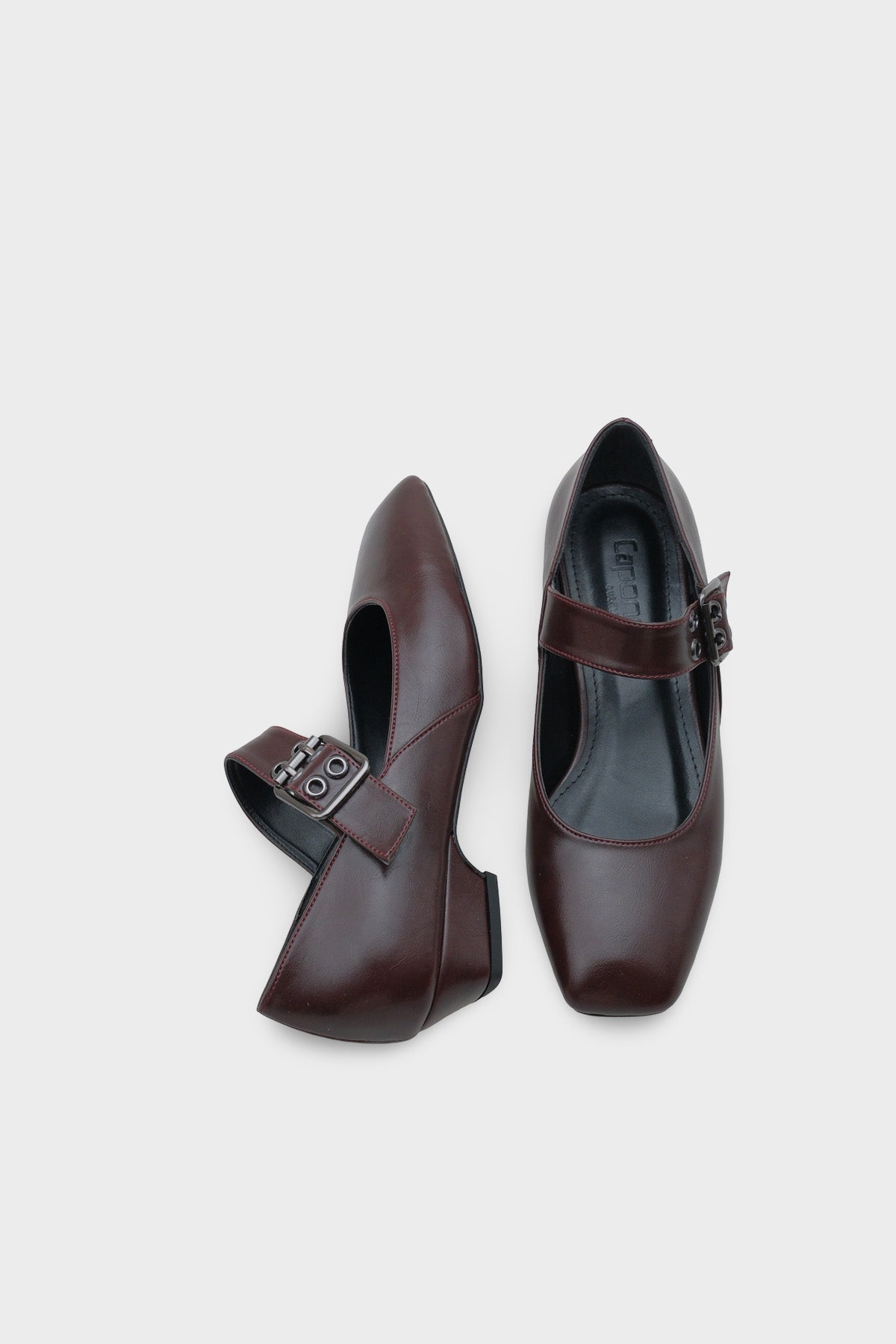 Darell Kısa Topuklu Küt Burunlu Bantlı Mary Jane Kadın Ayakkabı