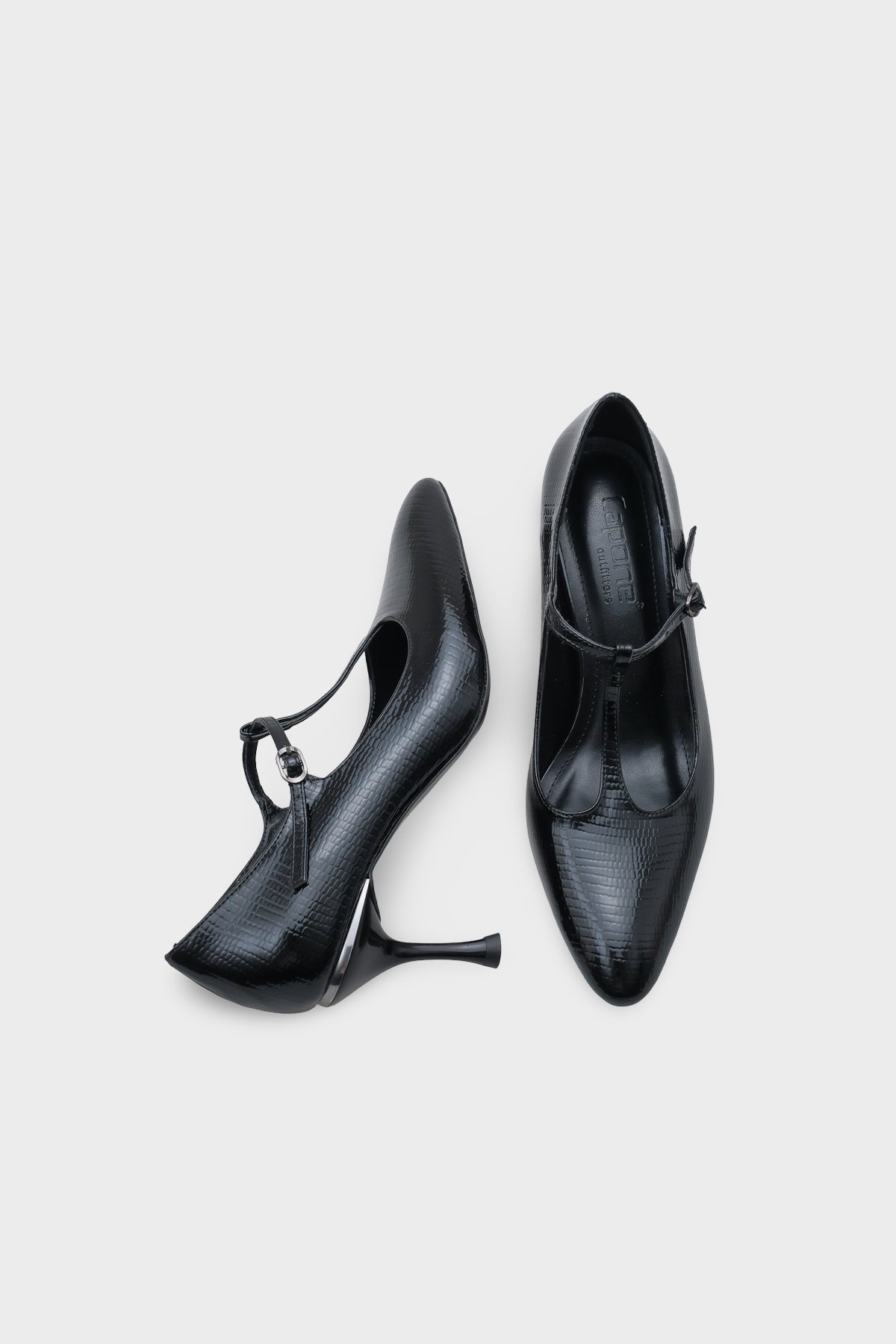 Laurel  Orta Topuklu Bantlı Yılan Baskılı Kadın Ayakkabı