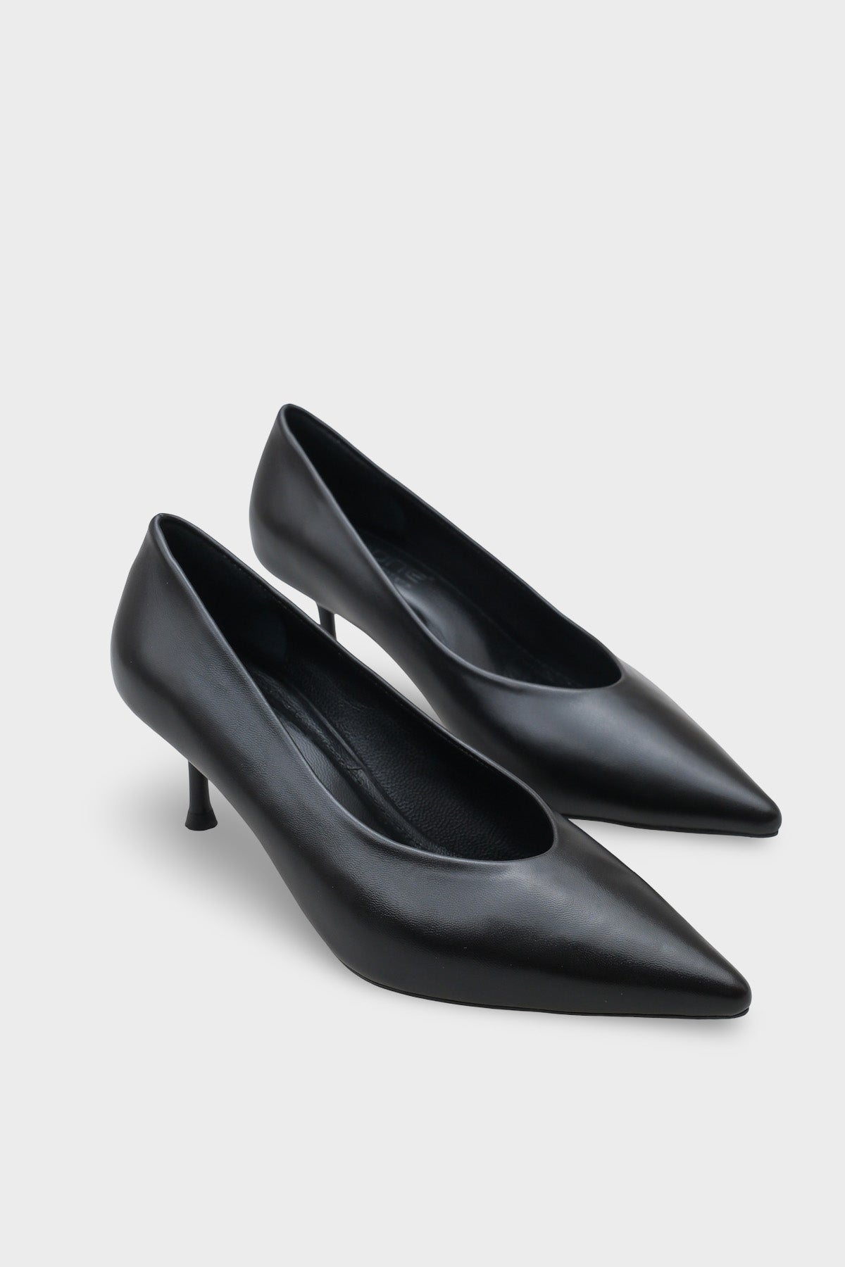 Merle Sivri Burunlu Hakiki Deri Astarlı Stiletto