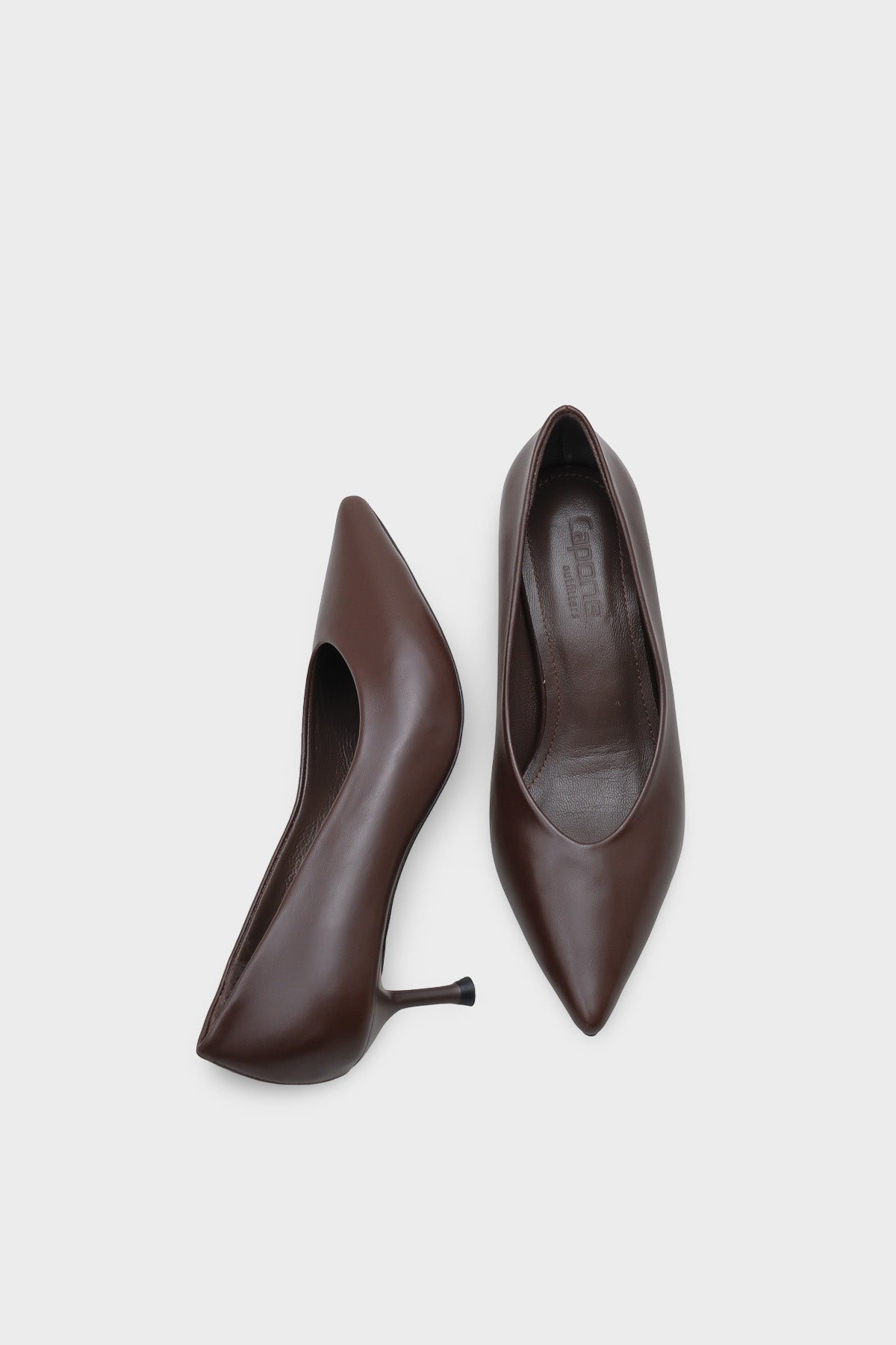 Merle Sivri Burunlu Hakiki Deri Astarlı Stiletto