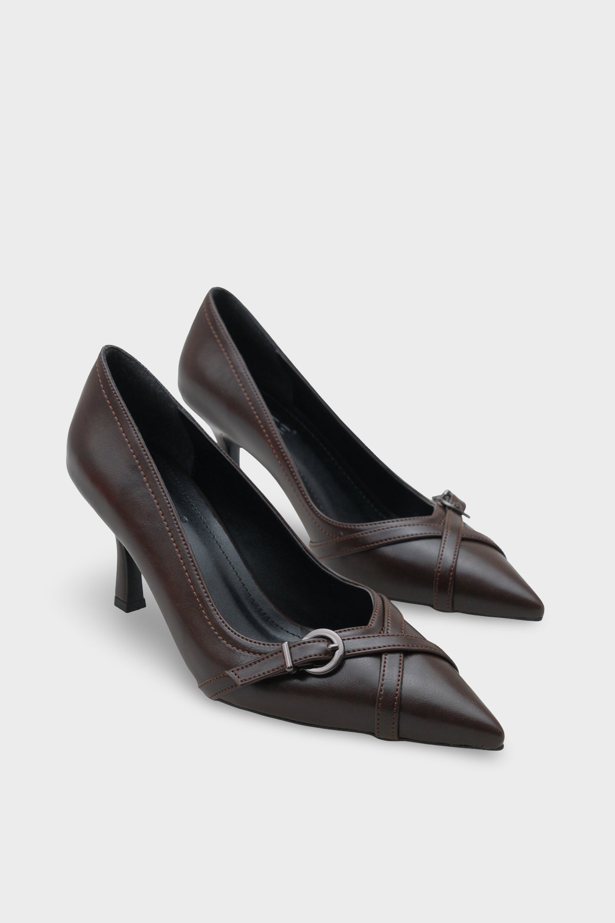 Elysee Orta Topuklu Tokalı Günlük Şık Topuklu Ayakkabı