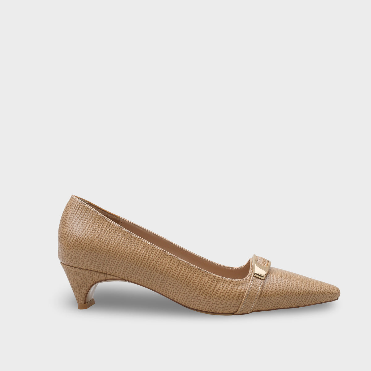 Jodi Metal Aksesuarlı Kısa Topuklu Kadın Ayakkabı