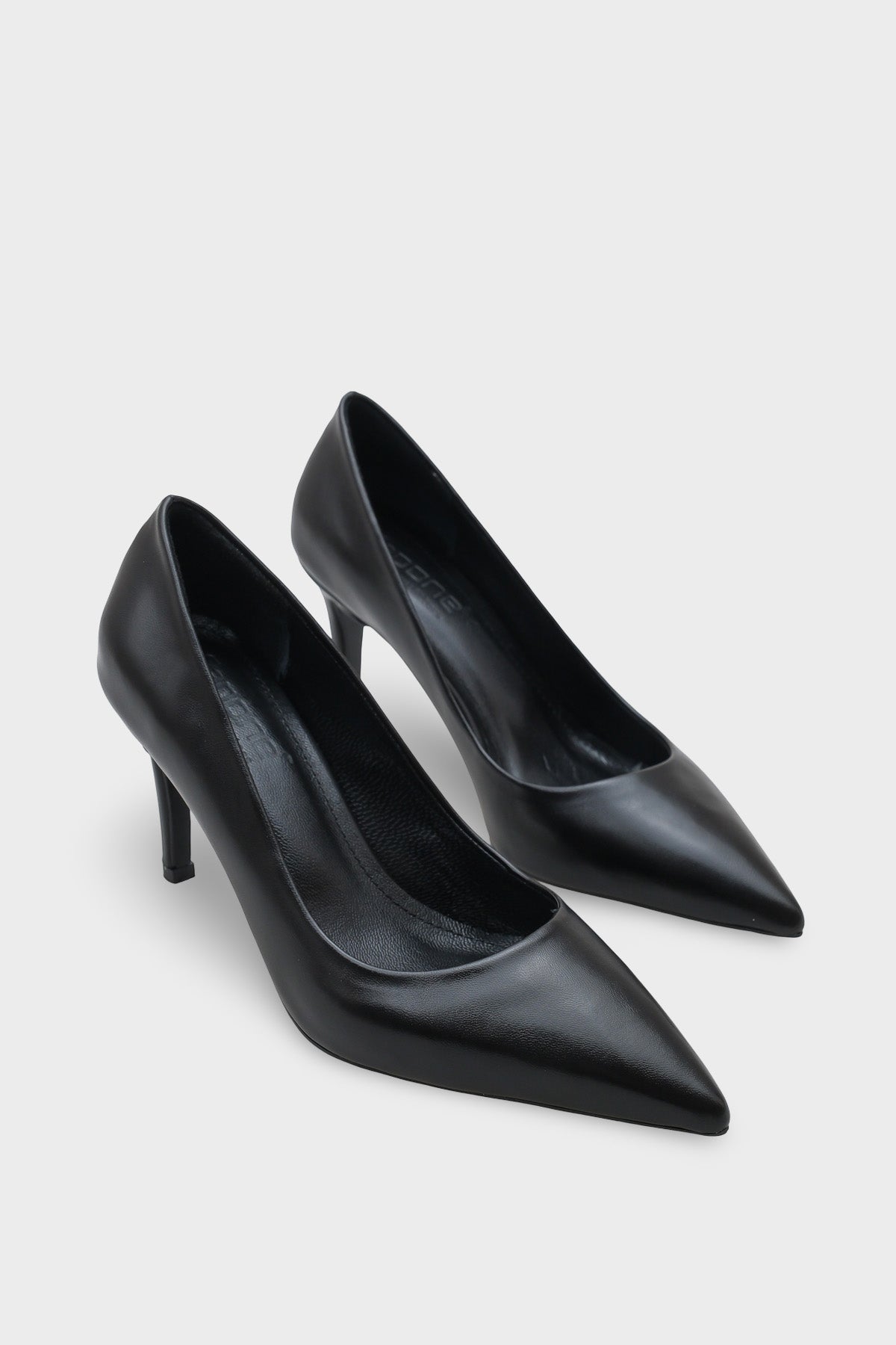 Rhonda Orta Topuklu Günlük Şık Astar Hakiki Deri Stiletto