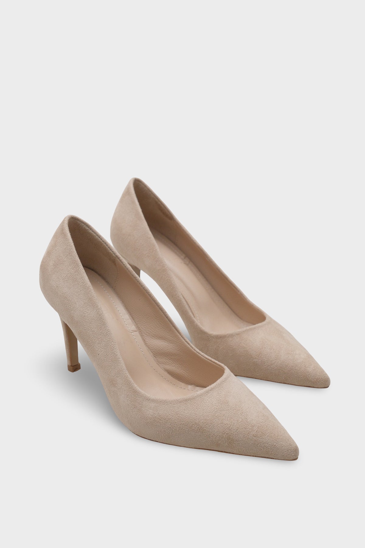 Rhonda Orta Topuklu Günlük Şık Astar Hakiki Deri Stiletto