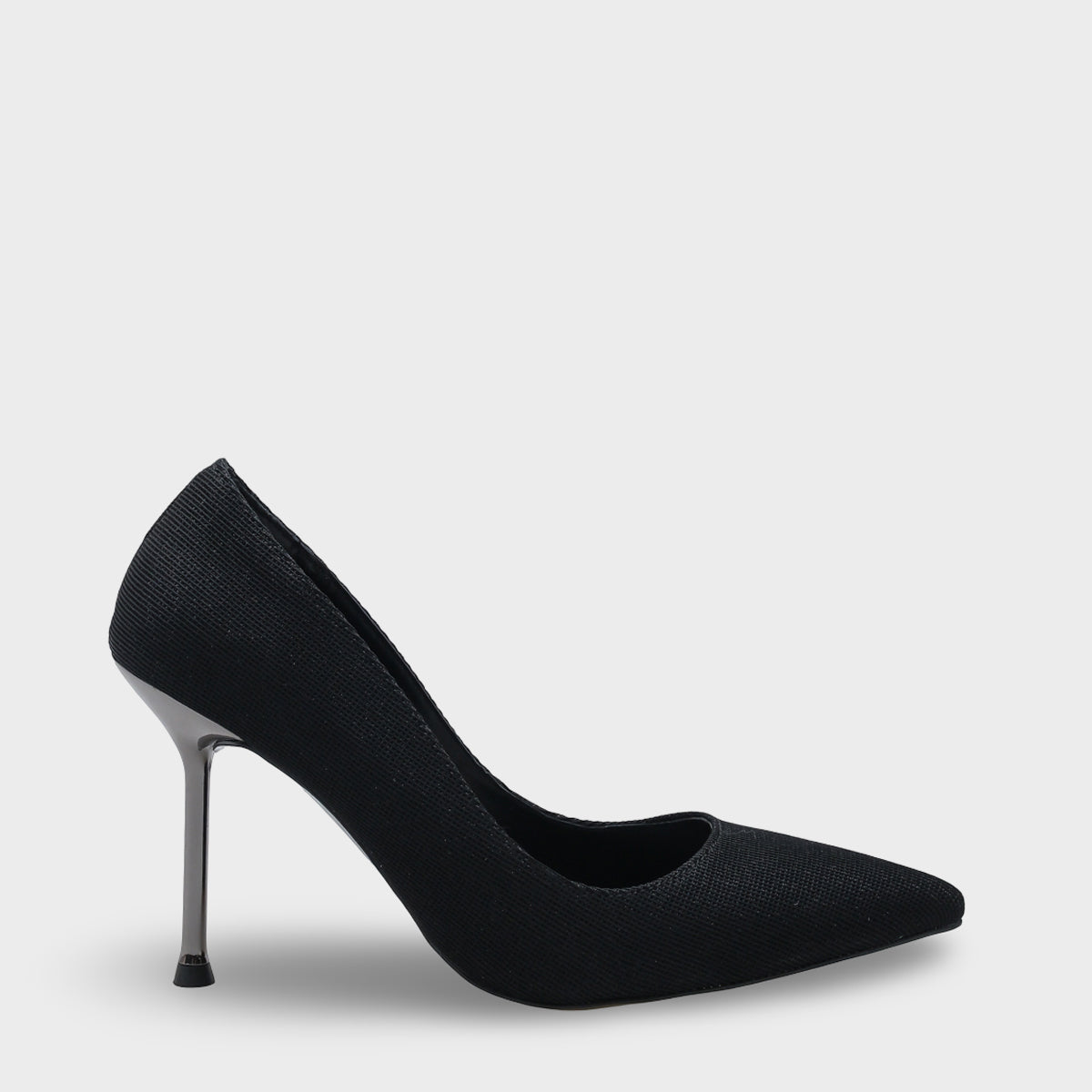 Lulu Metal Orta Topuklu Stiletto