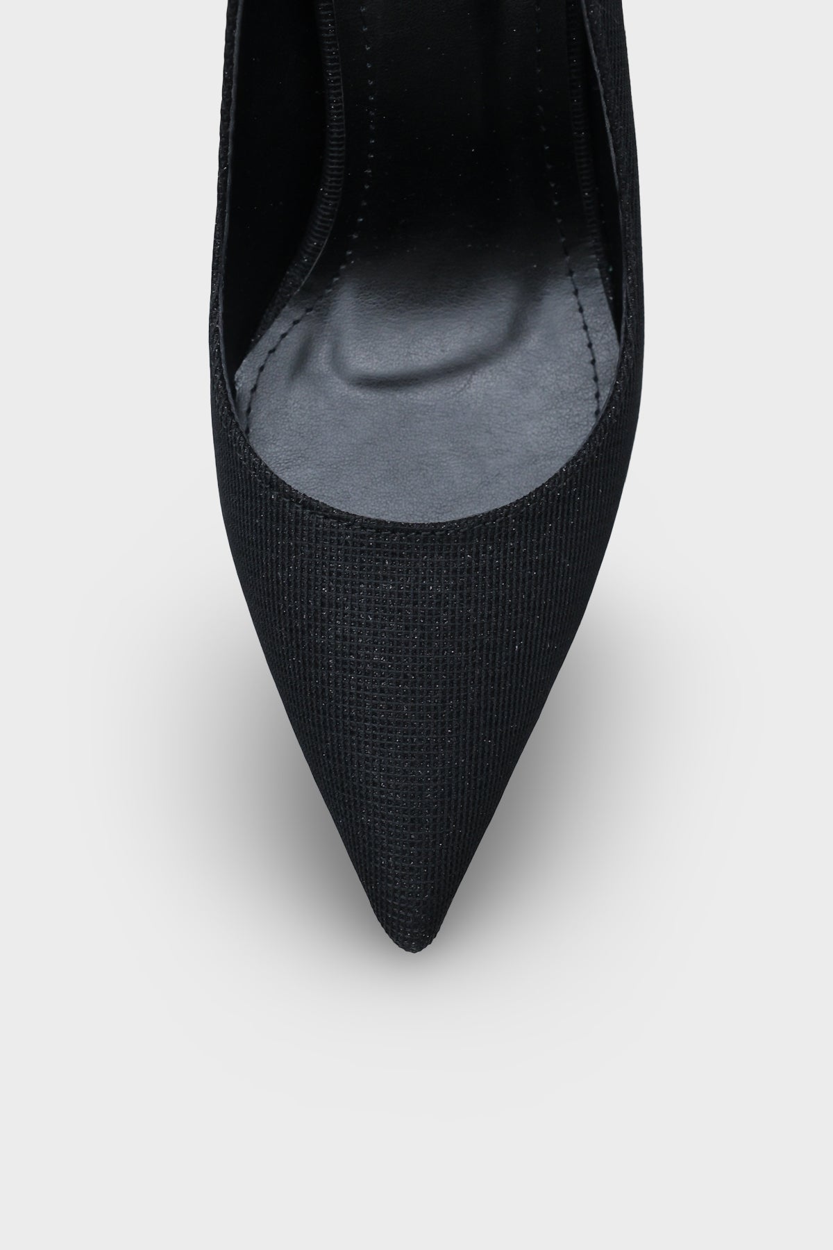 Lulu Metal Orta Topuklu Stiletto