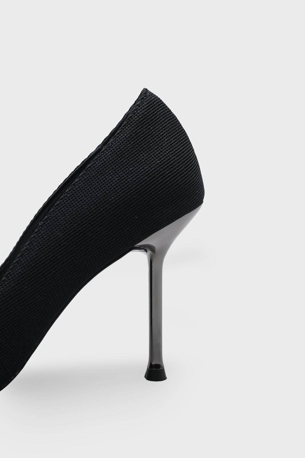 Lulu Metal Orta Topuklu Stiletto