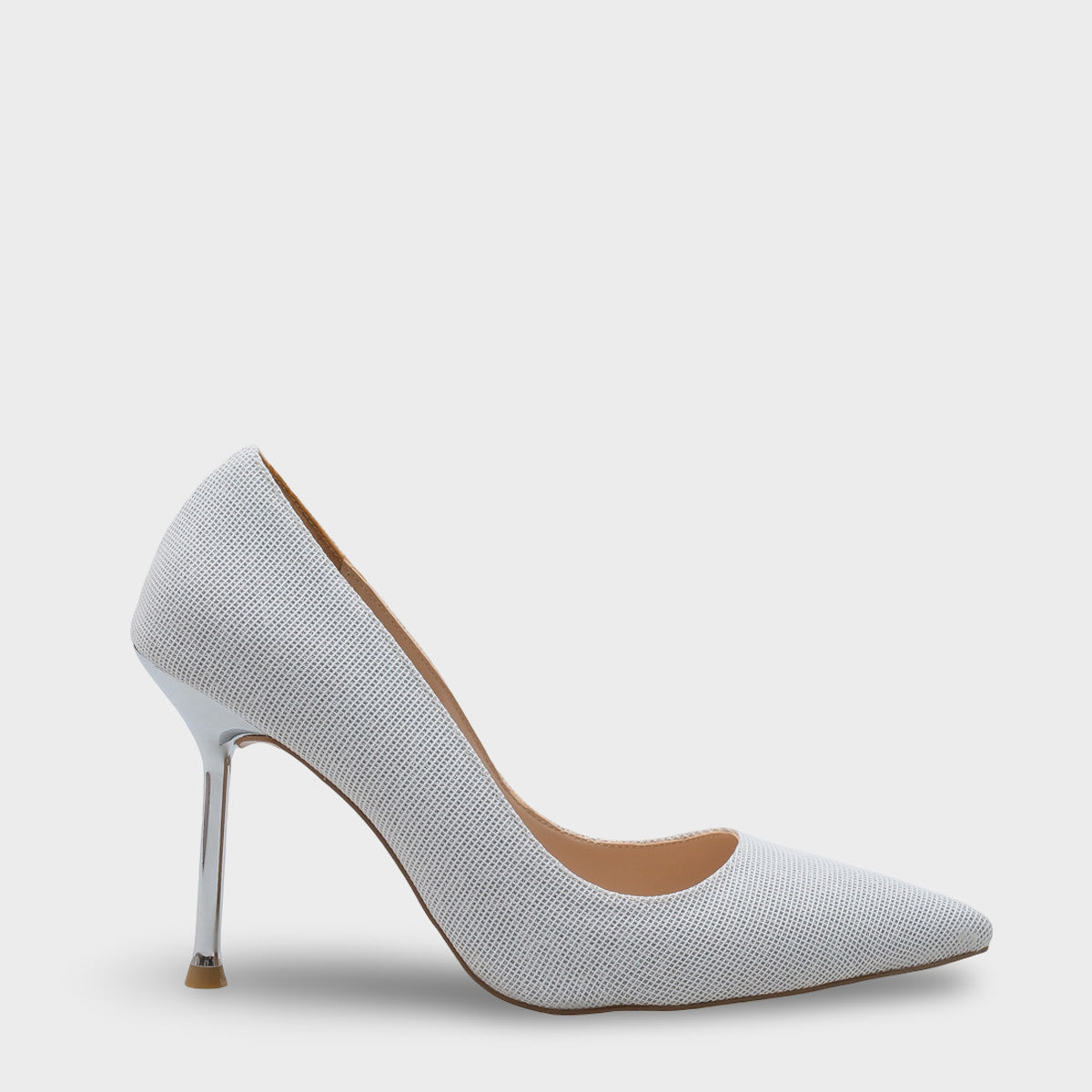 Lulu Metal Orta Topuklu Stiletto