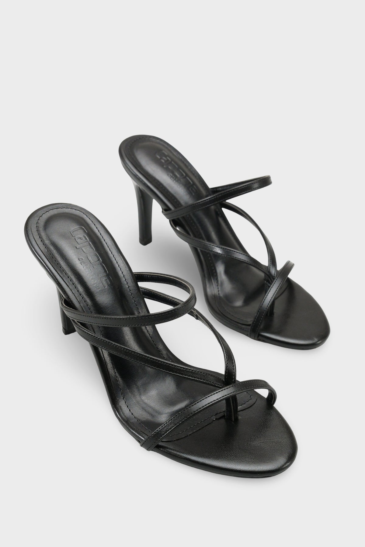 Vinnie Yuvarlak Burunlu Orta Topuklu Parmak Arası Şık Kadın Terlik