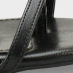 Vinnie Yuvarlak Burunlu Orta Topuklu Parmak Arası Şık Kadın Terlik