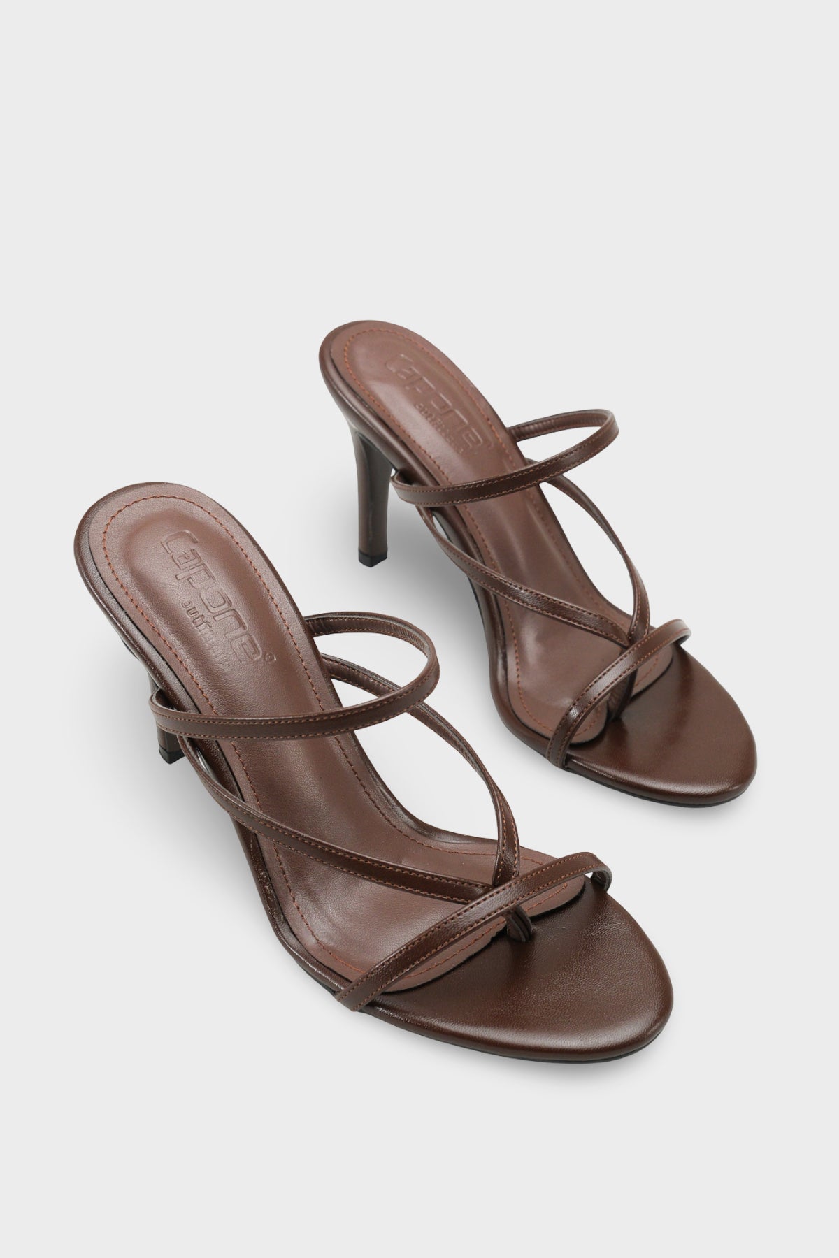 Vinnie Yuvarlak Burunlu Orta Topuklu Parmak Arası Şık Kadın Terlik