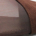 Kathryn Hakiki Deri Astarlı Sivri Burunlu Orta Topuklu Fileli Süet Görünümlü Arkası Açık Kadın Ayakk