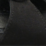 Sissy Hakiki Deri Astarlı Küt Burunlu Çapraz Bantlı Orta Topuklu Süet Görünümlü Şık Kadın Terlik