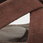 Roxana Hakiki Deri Astarlı Küt Burunlu Çapraz Bantlı Orta Topuklu Süet Görünümlü Şık Kadın Ayakkabı