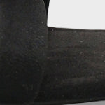 Roxana Hakiki Deri Astarlı Küt Burunlu Çapraz Bantlı Orta Topuklu Süet Görünümlü Şık Kadın Ayakkabı