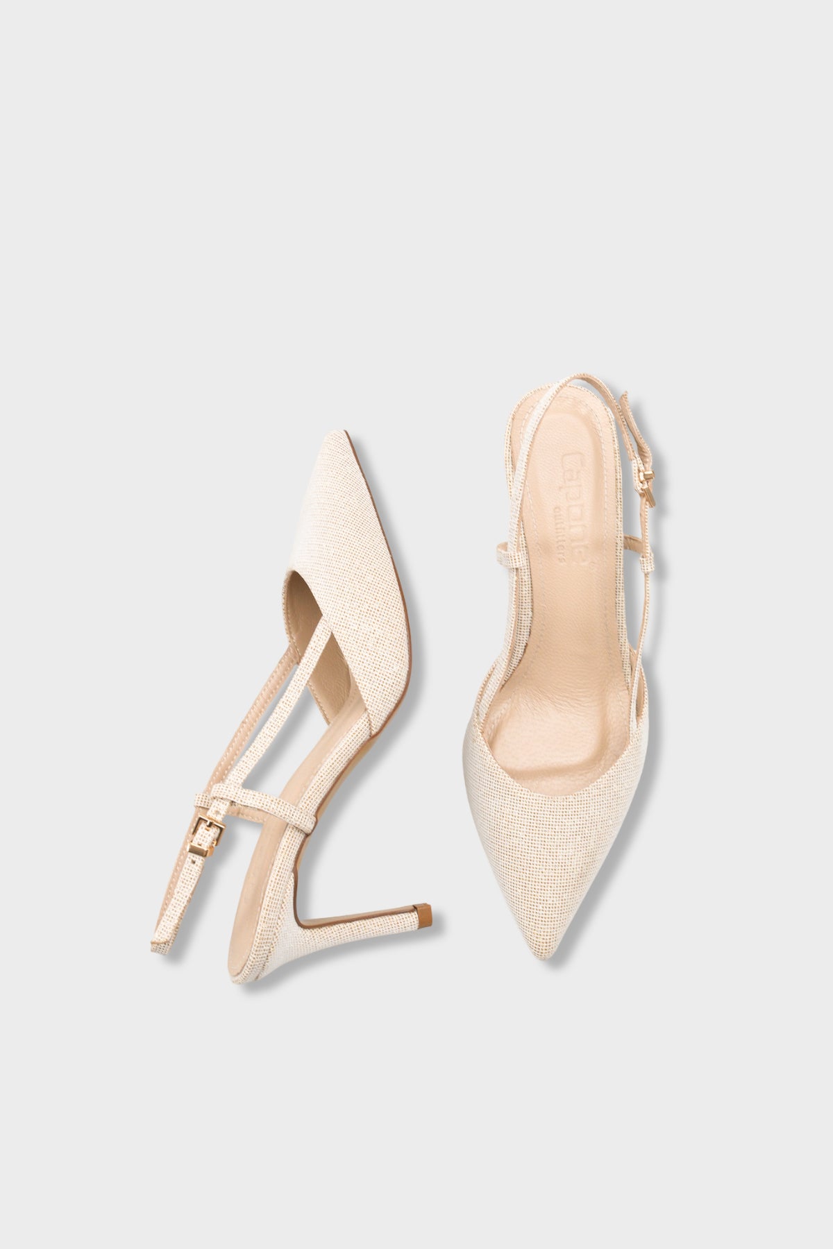 Susie Hakiki Deri Astarlı Sivri Burunlu Orta Topuklu Simli Arkası Açık Kadın Ayakkabı