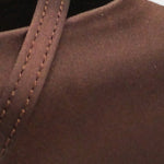 Jodee Hakiki Deri Astarlı Sivri Burunlu Orta Topuklu Saten Arkası Açık Kadın Ayakkabı