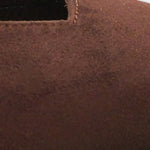 Ricki Hakiki Deri Astarlı Sivri Burunlu Orta Topuklu Süet Görünümlü Arkası Açık Kadın Ayakkabı