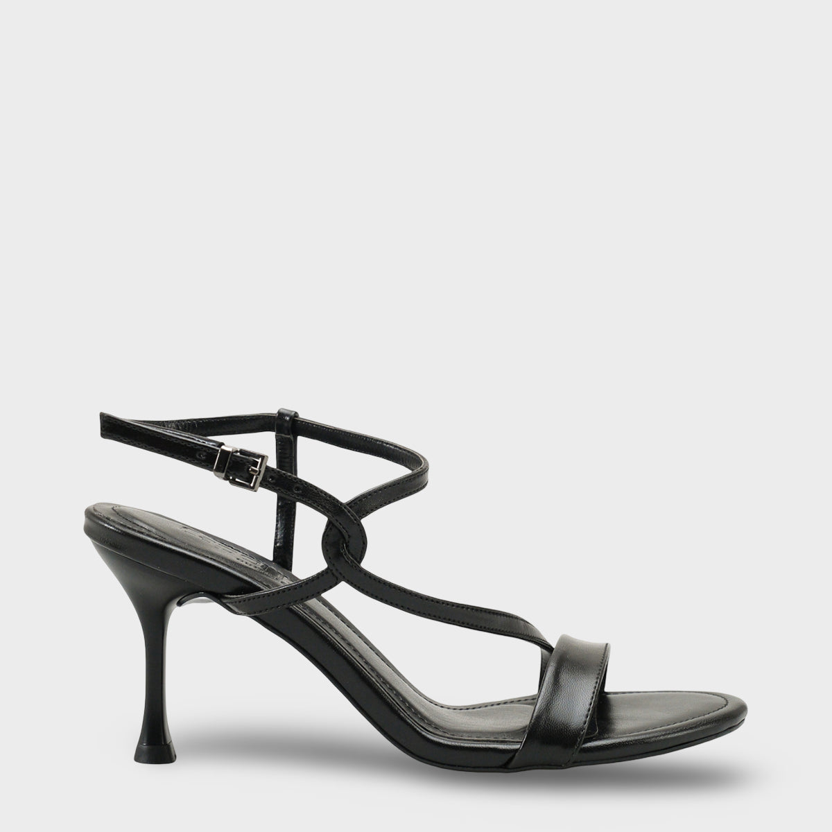 Corilla Yuvarlak Burunlu Orta Topuklu Bilekten Bantlı Kadın Şık Ayakkabı