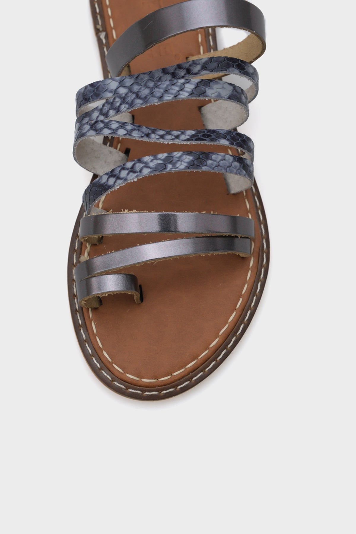 Lyssa Baş Parmak Detaylı Bantlı Kadın Terlik