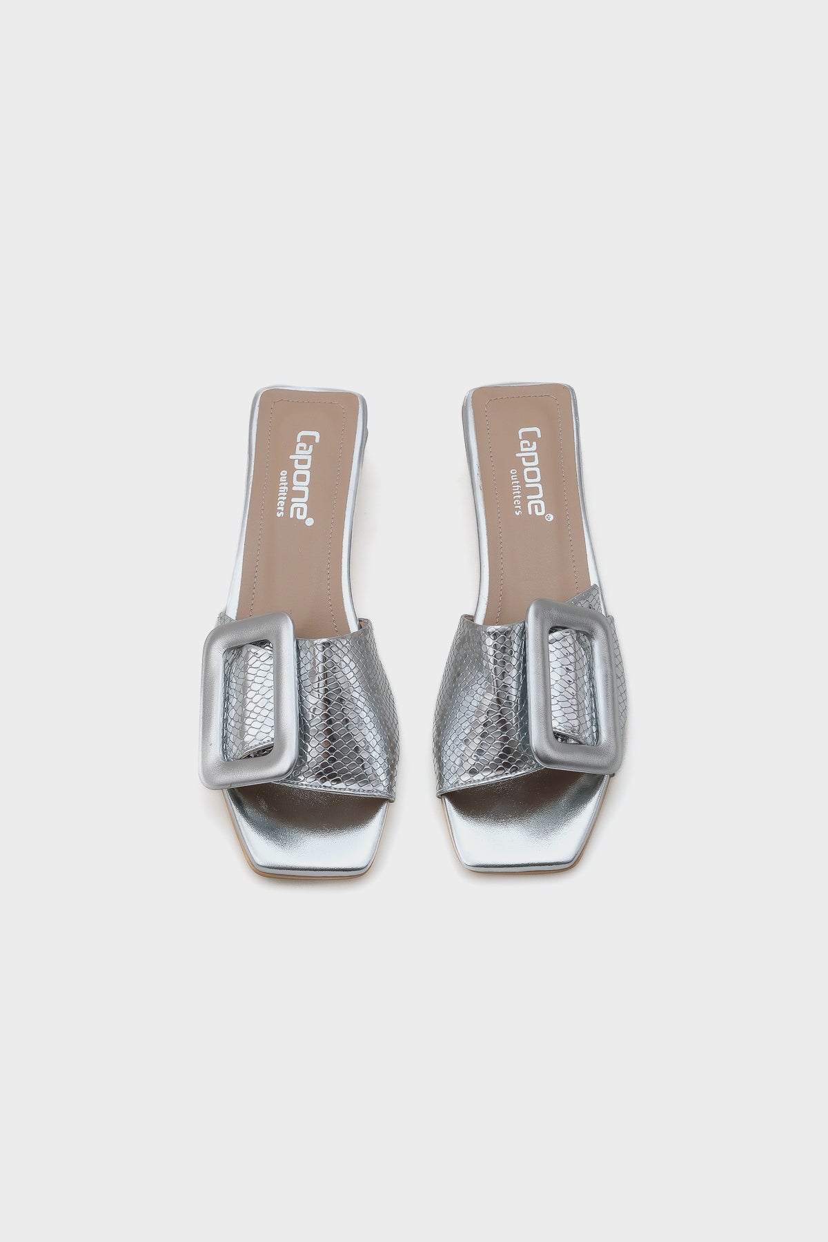 Malia Kısa Topuklu Tokalı Rugan Kroko Kadın Terlik