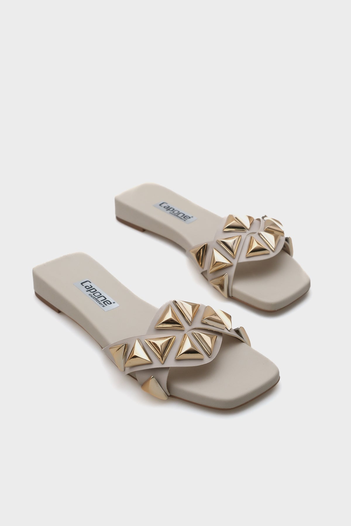 Manon Küt Burunlu Metal Aksesuarlı Kısa Topuklu Konfor Kadın Terlik