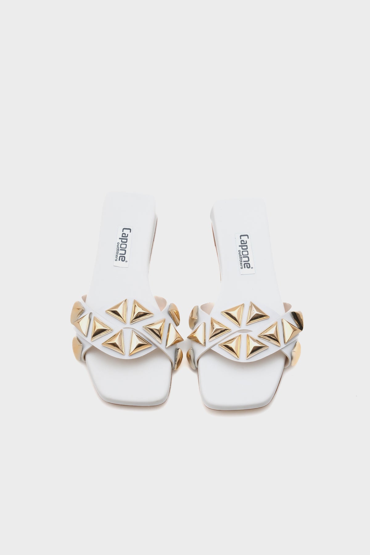 Manon Küt Burunlu Metal Aksesuarlı Kısa Topuklu Konfor Kadın Terlik