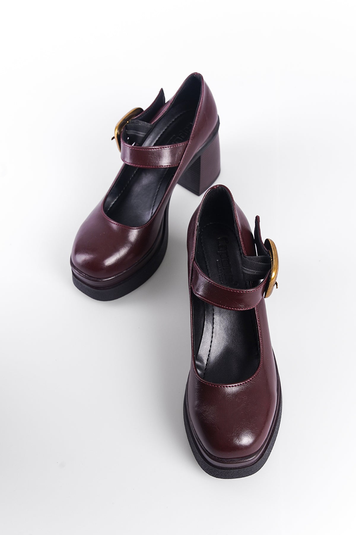 Michelina Yüksek Tabanlı Topuklu Tokalı Mary Jane Kadın Ayakkabı