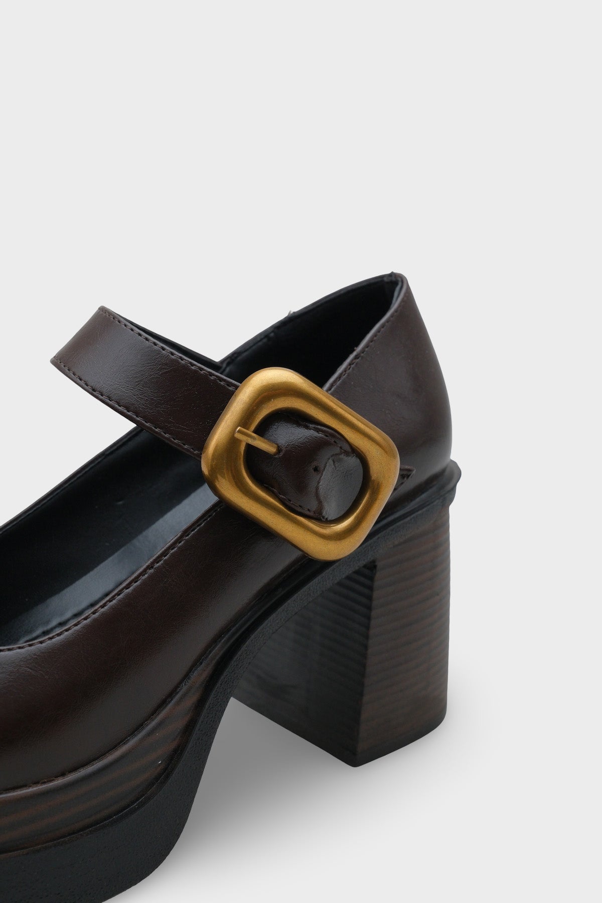 Michelina Yüksek Tabanlı Topuklu Tokalı Mary Jane Kadın Ayakkabı