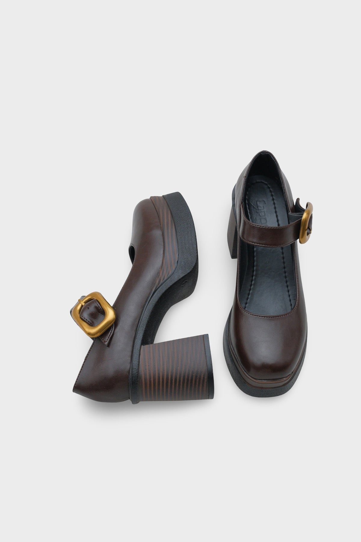 Michelina Yüksek Tabanlı Topuklu Tokalı Mary Jane Kadın Ayakkabı