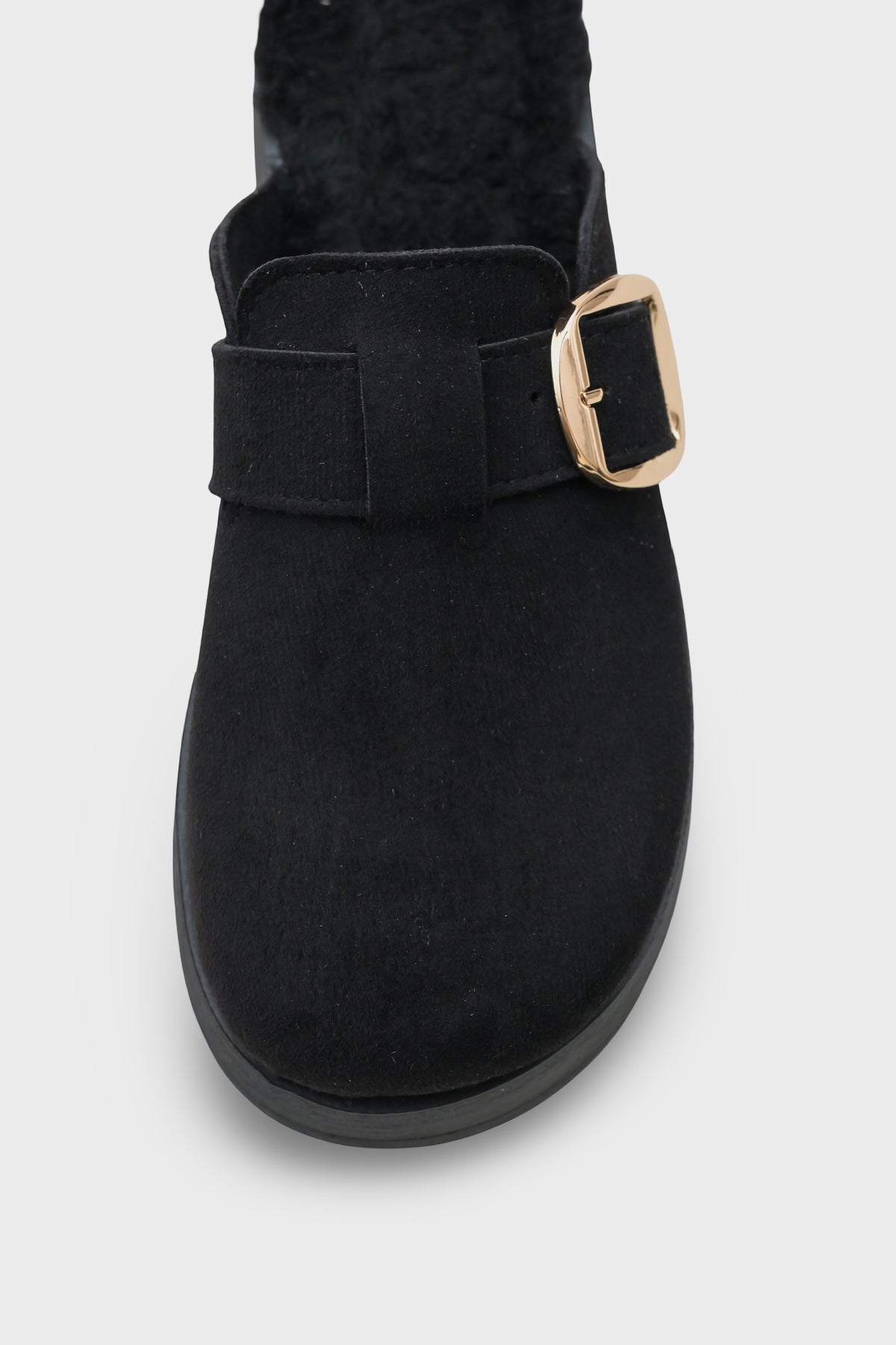 Leticia Kürklü Süet Görünümlü Kadın Sabo