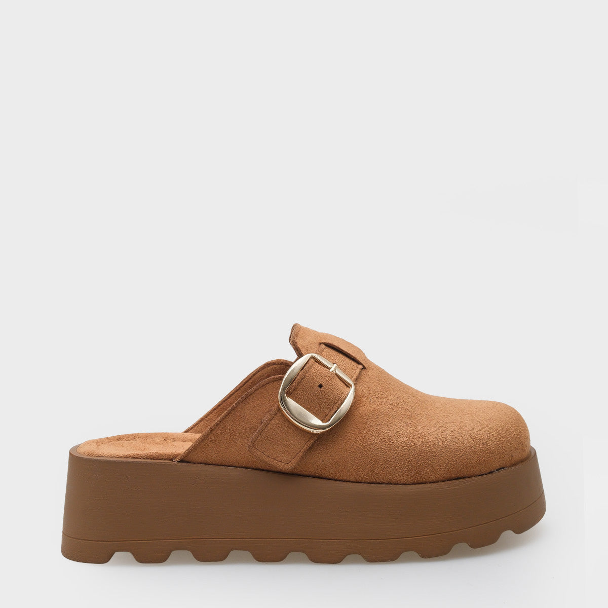 Minette Kürklü Süet Görünümlü Kadın Sabo