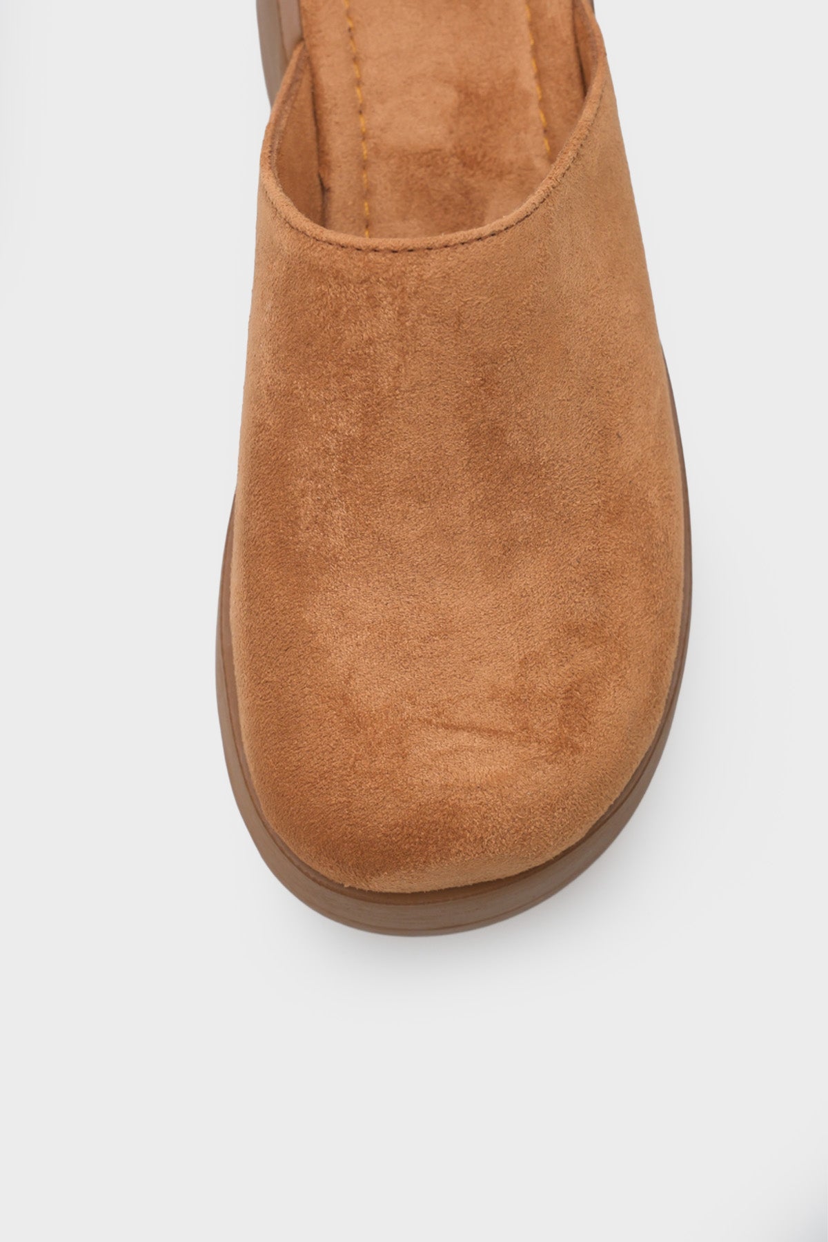 Marlyn Kürklü Süet Görünümlü Kadın Sabo