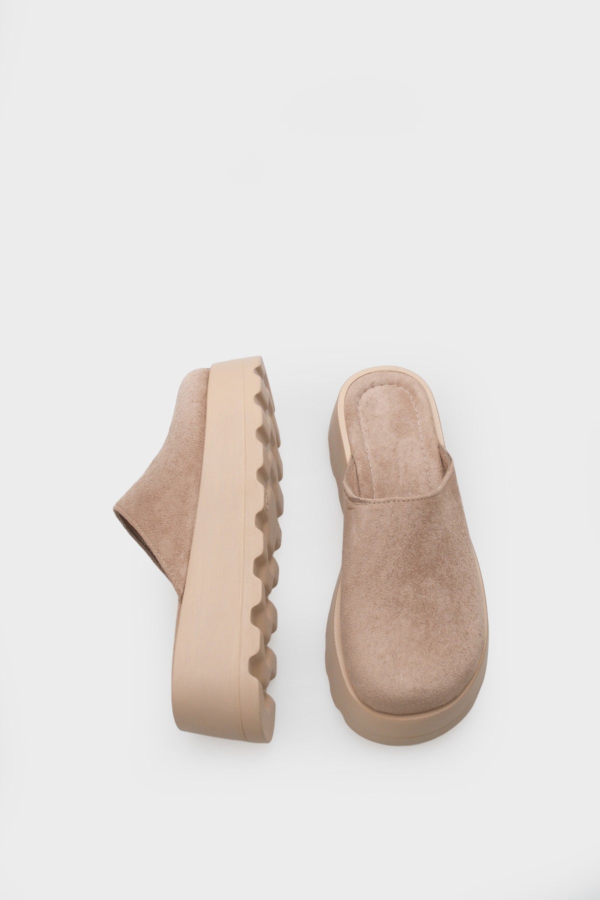 Marlyn Kürklü Süet Görünümlü Kadın Sabo