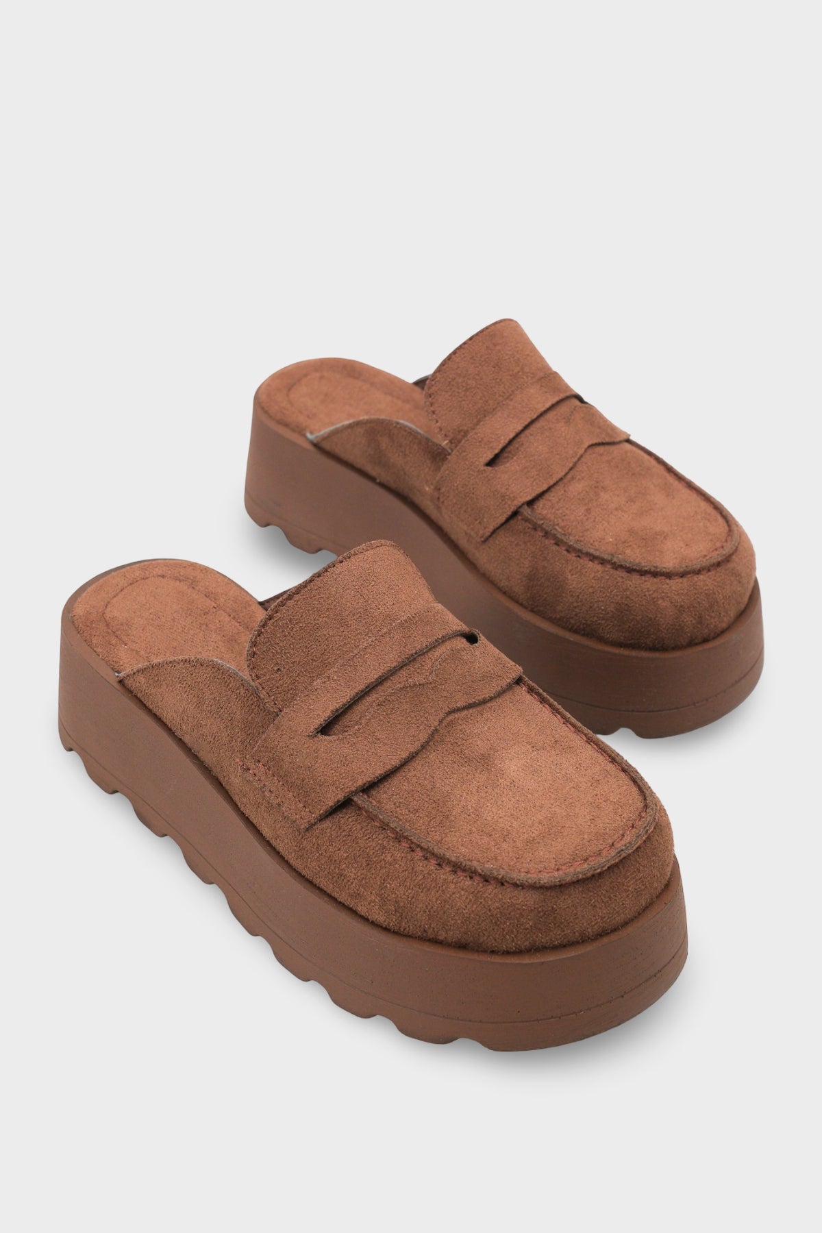 Karrie Süet Görünümlü Kadın Sabo