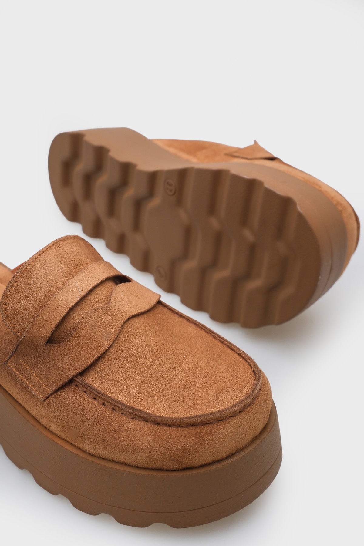 Karrie Kürklü Süet Görünümlü Kadın Sabo