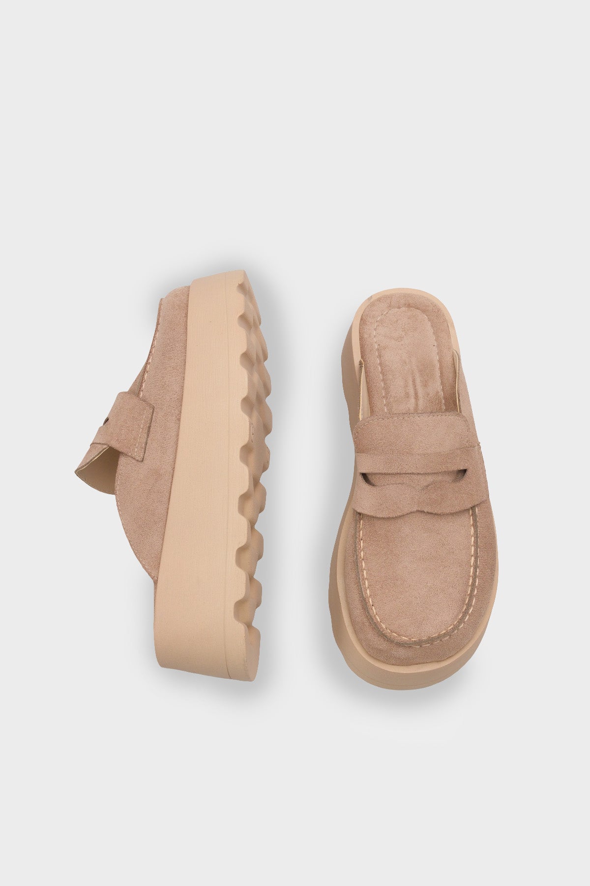 Karrie Süet Görünümlü Kadın Sabo