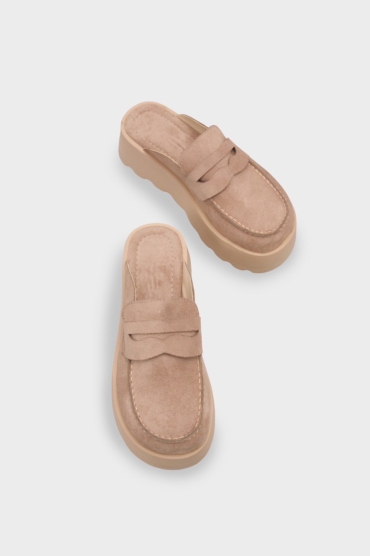 Karrie Süet Görünümlü Kadın Sabo