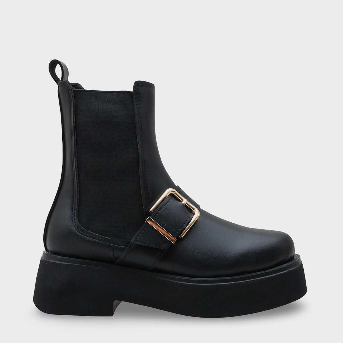 Gennie Yuvarlak Burunlu Yandan Trak Tabanlı Kadın Bot