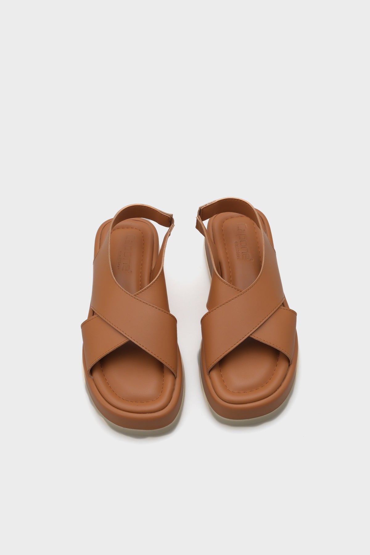 Dena Dolgu Topuklu Çapraz Bantlı Kadın Sandalet