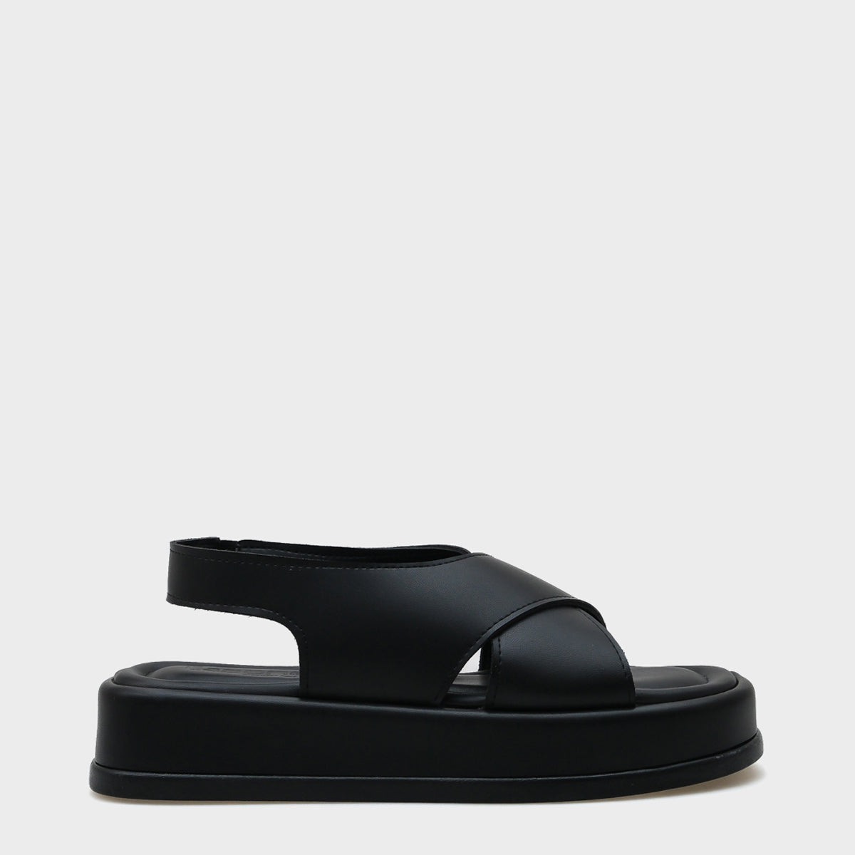 Dena Dolgu Topuklu Çapraz Bantlı Kadın Sandalet