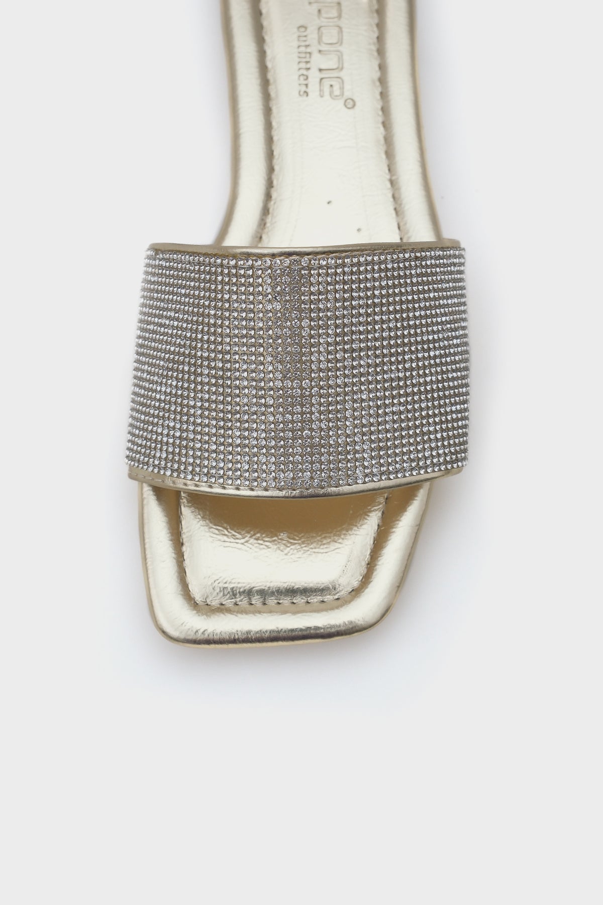 Margo Taşlı Tek Bantlı Düz Topuk Kadın Terlik