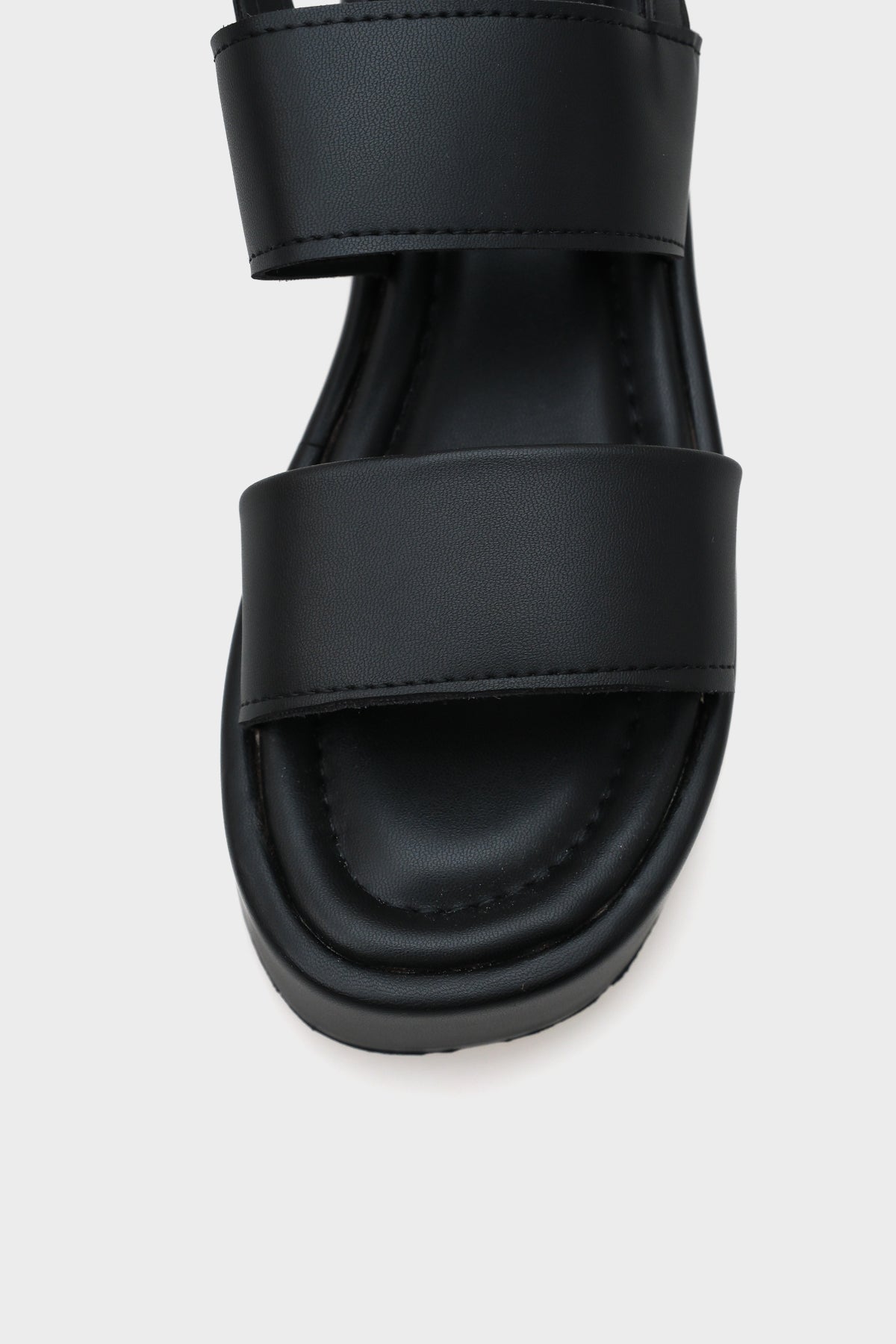 Diana Kalın Çift Bantlı Dolgu Topuklu Kadın Flatform Sandalet
