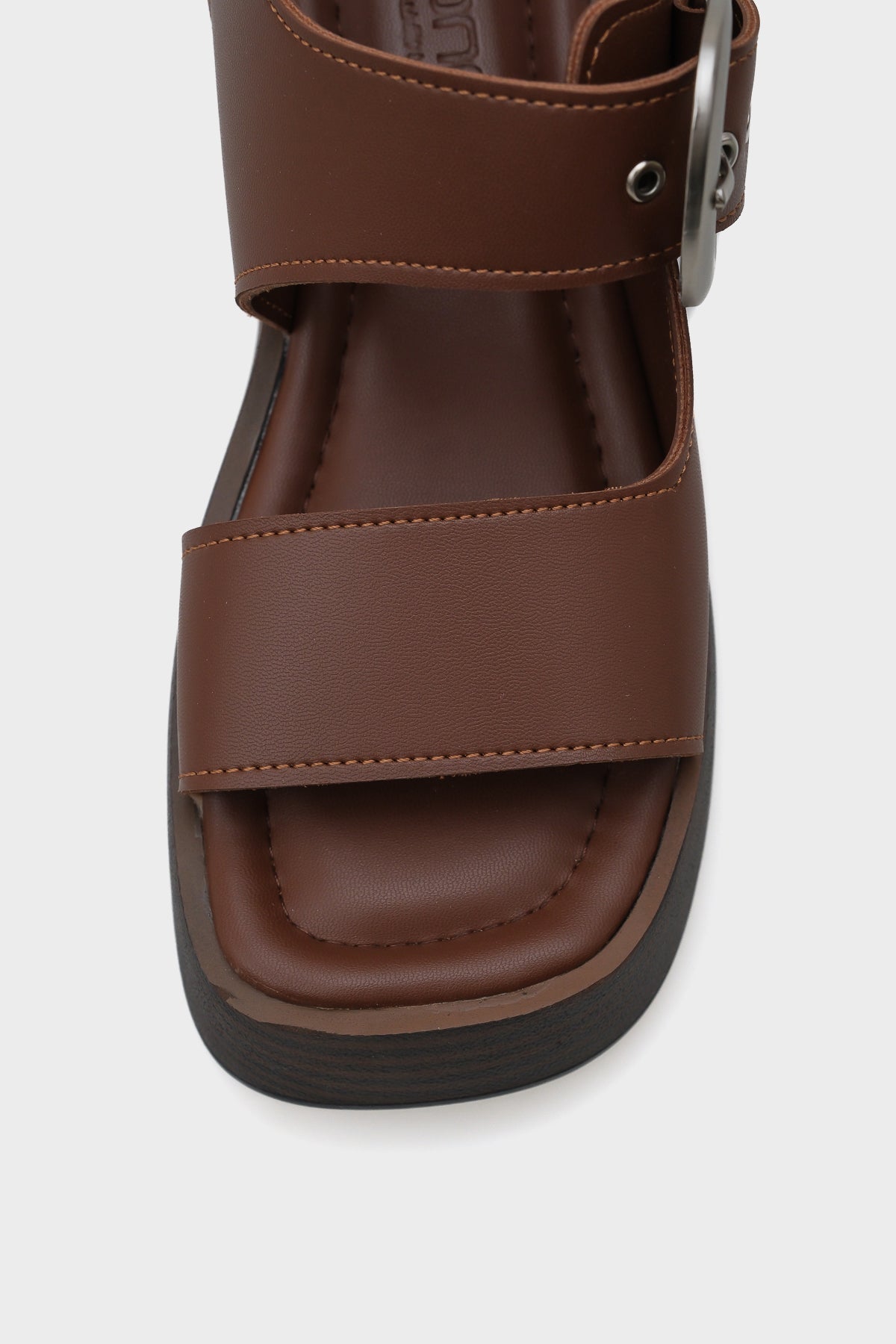 Dina Dolgu Topuklu Tek Tokalı Kadın Sandalet