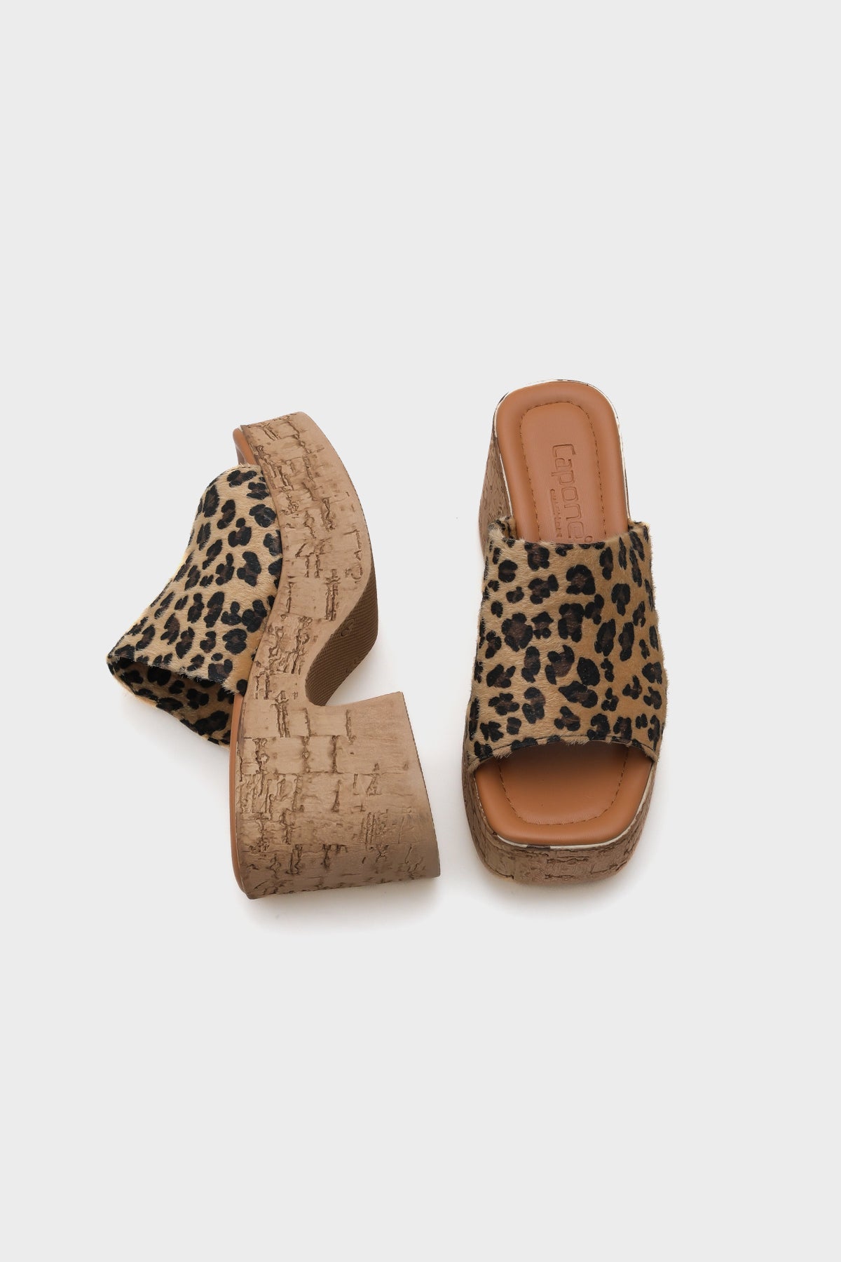 Maria Platform Tek Bantlı  Süet Kadın Terlik