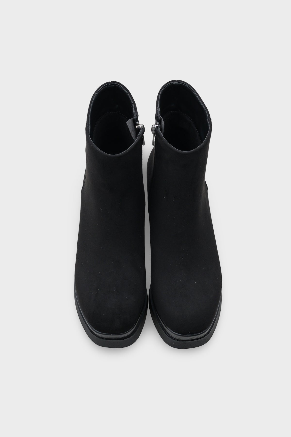 Sherry 1504 Yuvarlak Burunlu Yandan Fermuarlı Orta Topuklu Kadın Bot