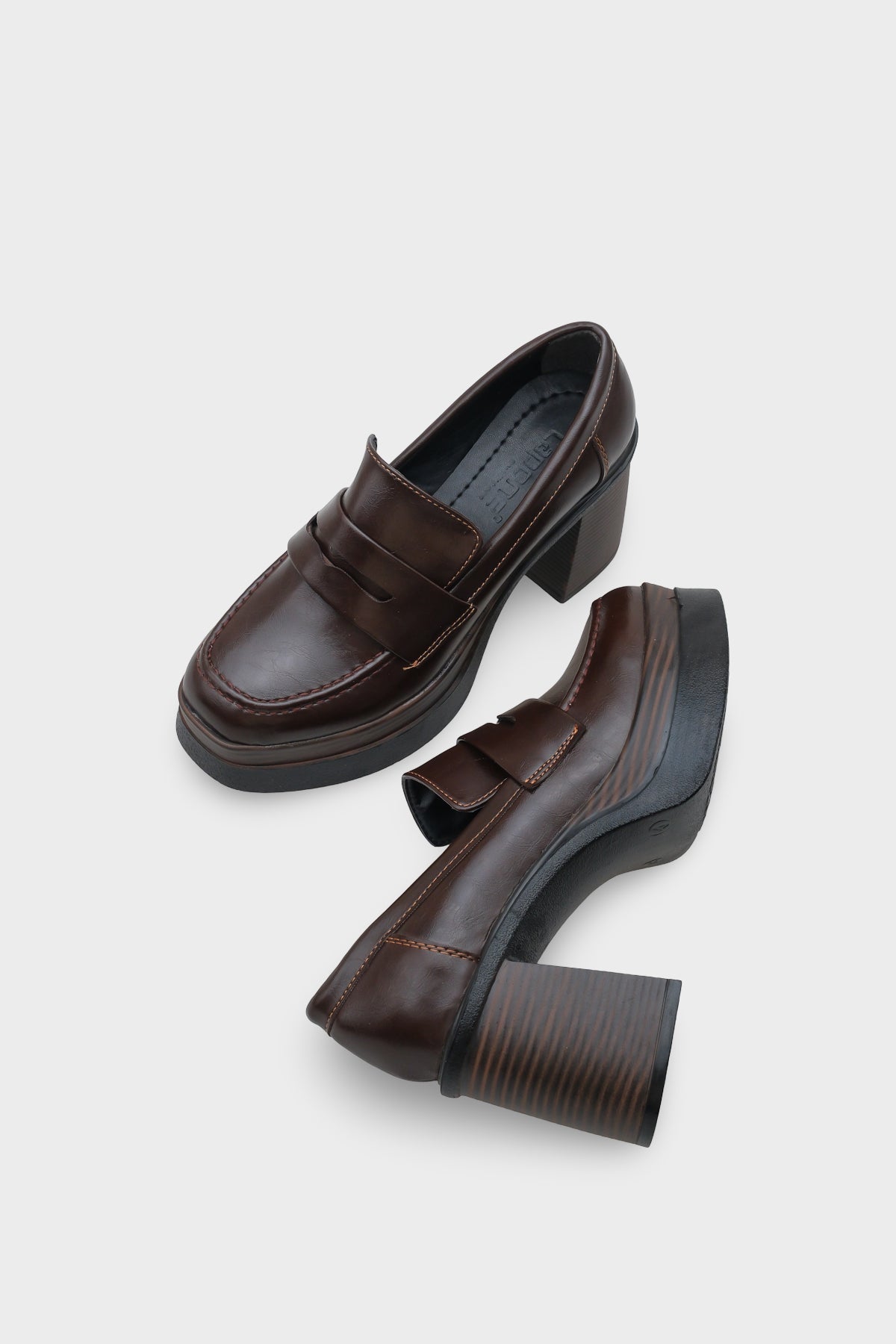 Danni 1003 Yuvarlak Burunlu Orta Topuklu Kadın Loafer