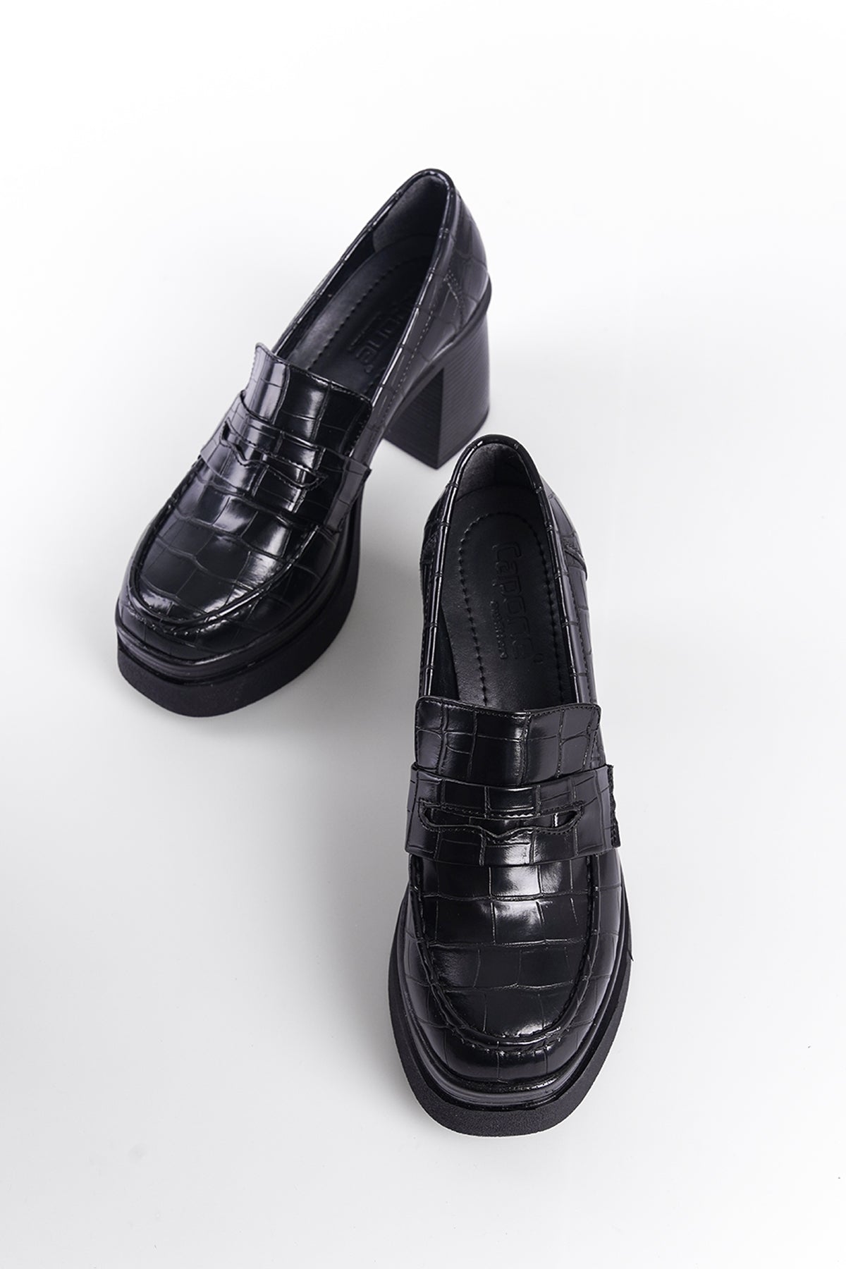 1003 Yuvarlak Burunlu Orta Topuklu Kadın Loafer