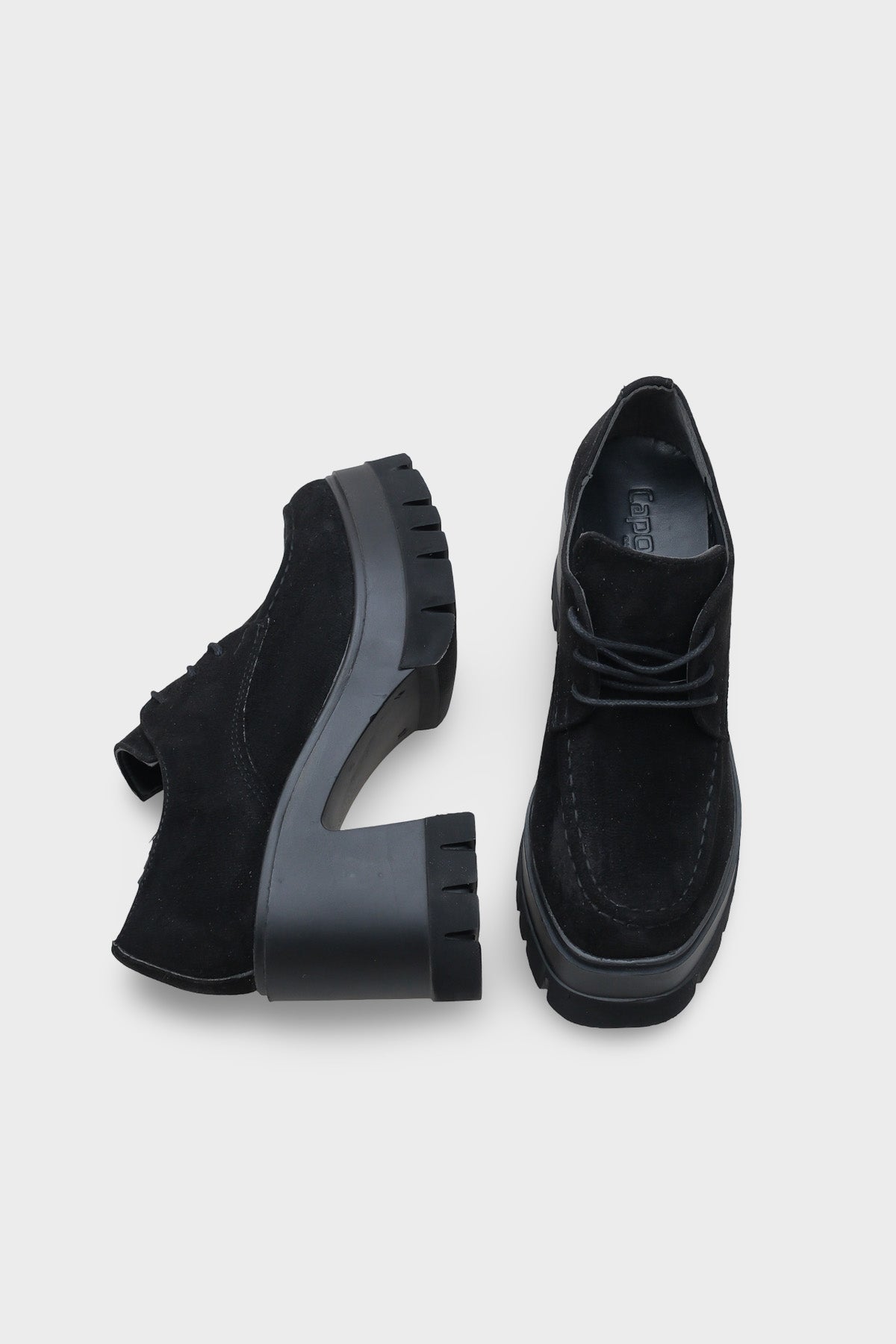 Perle 1007 Yuvarlak Burunlu Bağcıklı Orta Topuklu Kadın Loafer